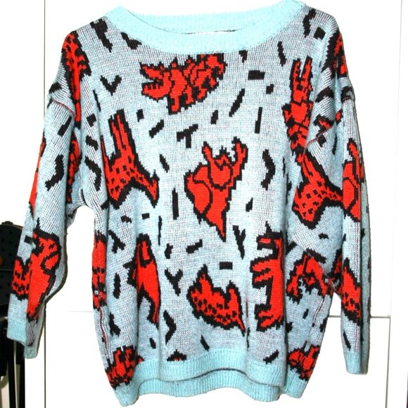 ESPIRIT SPORT VINTAGE 1980'S OVERSIZED SWEATER MEDIUM - Picture 1 of 5